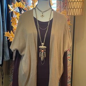 Michael Kors Tan Cardigan Sweater